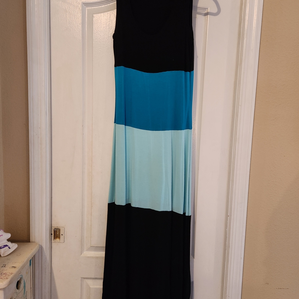 Calvin Klein Colorblock Maxi Dress